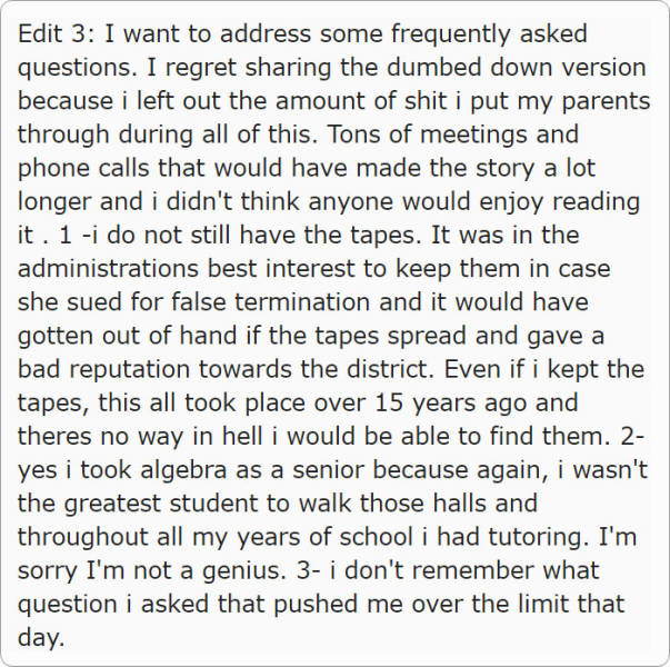 That Abusive Teacher Didn’t Have An Idea How Her “Slow” Student Would Punish Her