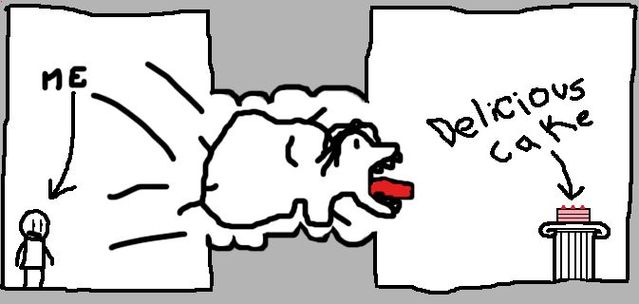 MUST HAVE CAKE? How are you going to get it? (40 drawings)