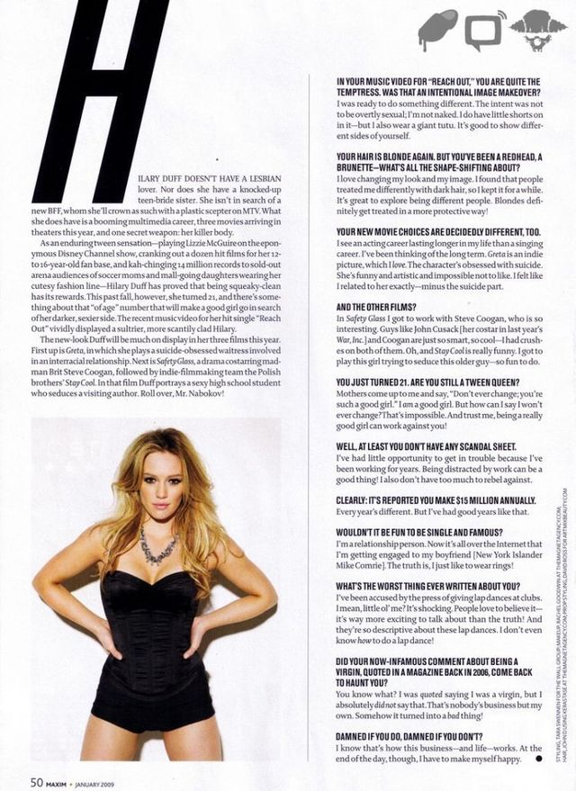 Hilary Duff in the Maxim magazine (27 photos)