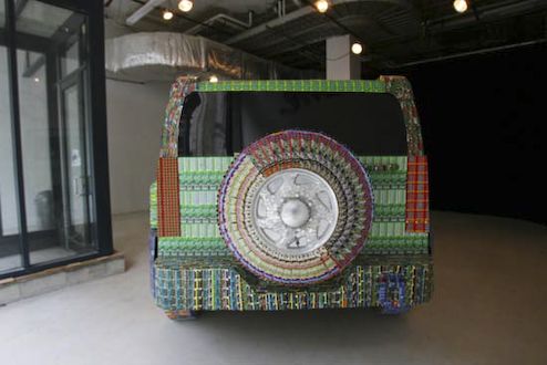 This Hummer is built from $35,000 losing lottery tickets (9 photos)