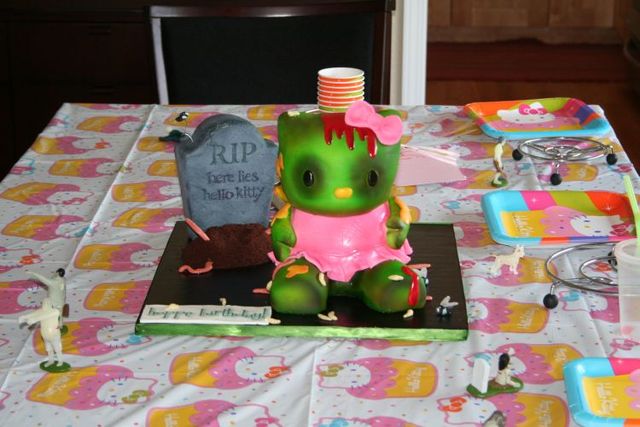 Hello Kitty Zombie Cake (14 pics)
