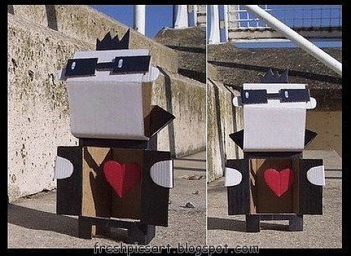 Crafts and figures with cardboard boxes, fun ideas! (27 photos)