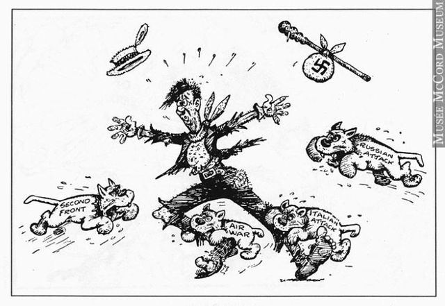 The Second World War in caricatures (32 pics)