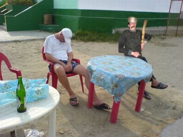 Sleeping warrior - great photomontage (40 pics)