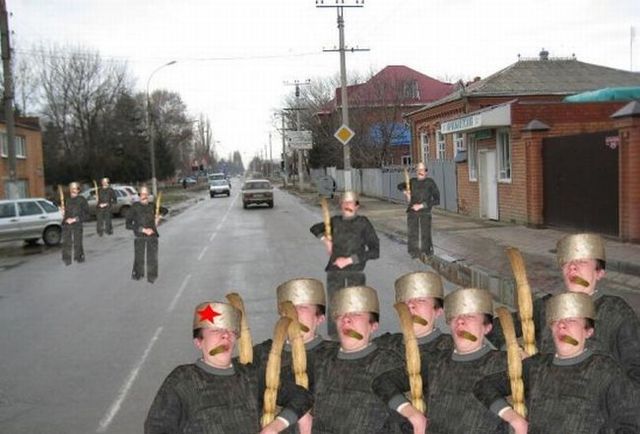 Sleeping warrior - great photomontage (40 pics)