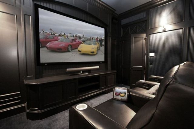 Different styles of home cinema (30 pics)