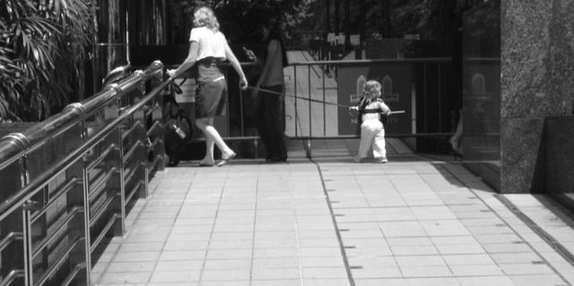 Lesson for parents. Children on a leash (35 pics)