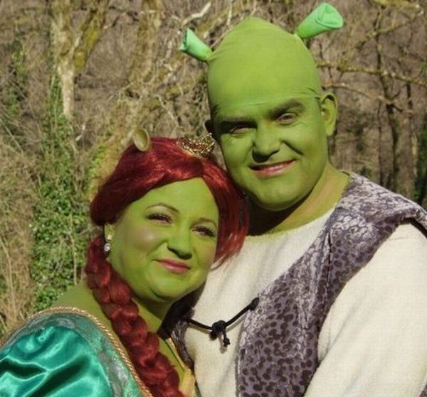 They got married as cartoon characters (5 pics)