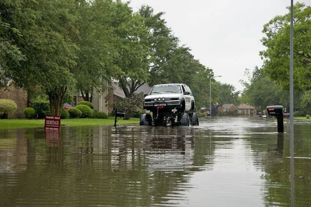 Houston was flooded (15 pics)