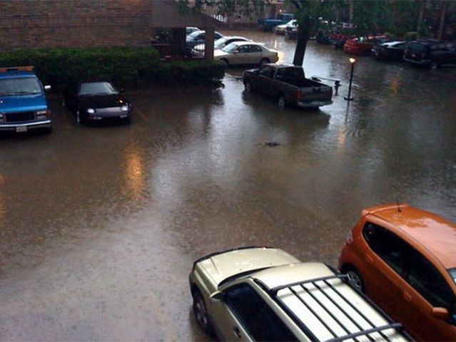 Houston was flooded (15 pics)