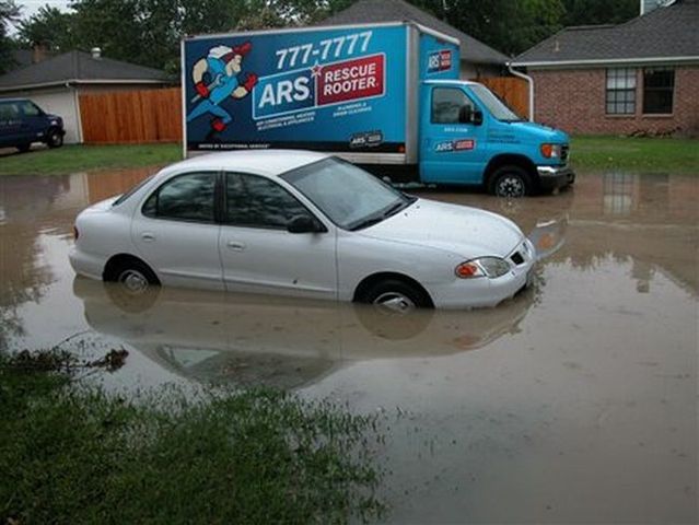 Houston was flooded (15 pics)