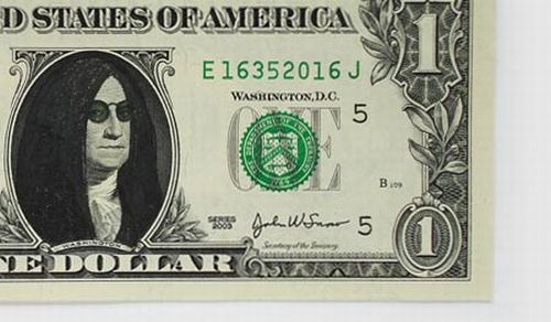 Funny art with dollar bills | WireSmash