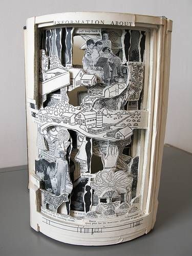 “Book autopsies” - 3 dimensional book art by Brian Dettmer (10 pics)
