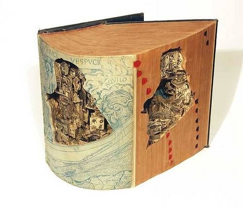 “Book autopsies” - 3 dimensional book art by Brian Dettmer (10 pics)