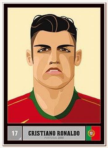 Caricatures of Cristiano Ronaldo (46 pics)