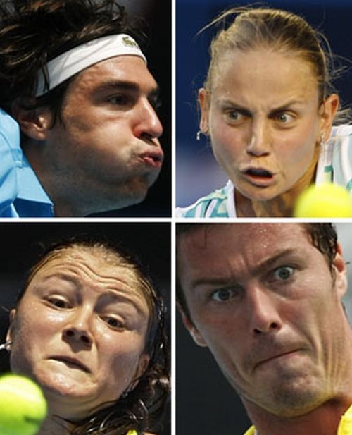 Funny faces of athletes (50 pics)