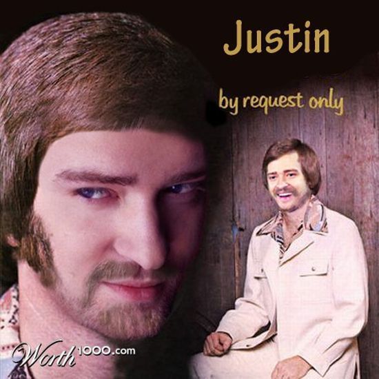Excellent photomontage celebrities - Back to the past (51 photos)
