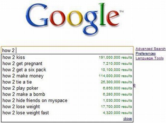 Interesting Google search queries (10 pics)