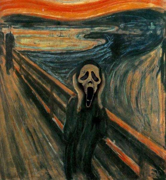 Famous monsters from movies on classic paintings (35 pics)