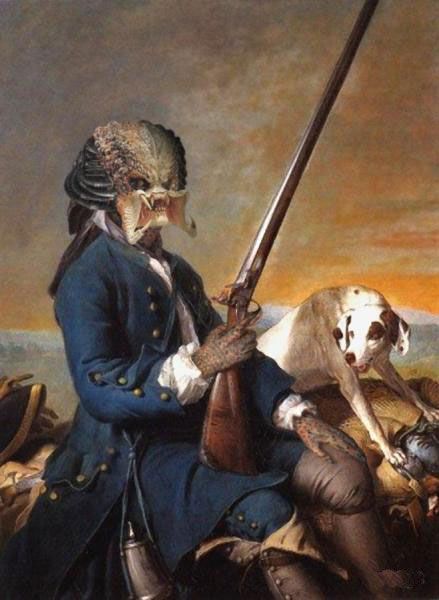 Famous monsters from movies on classic paintings (35 pics)