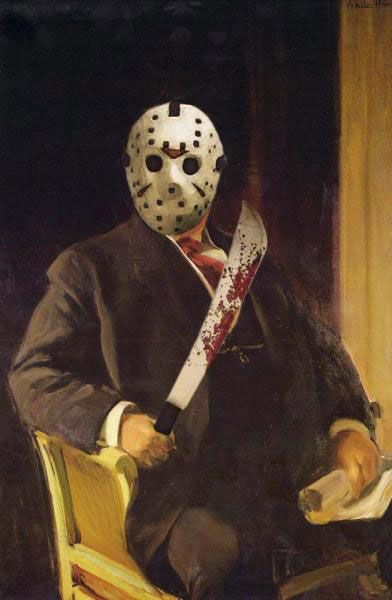 Famous monsters from movies on classic paintings (35 pics)