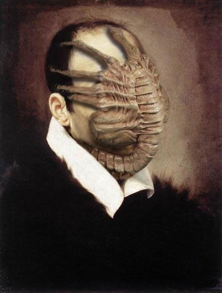 Famous monsters from movies on classic paintings (35 pics)