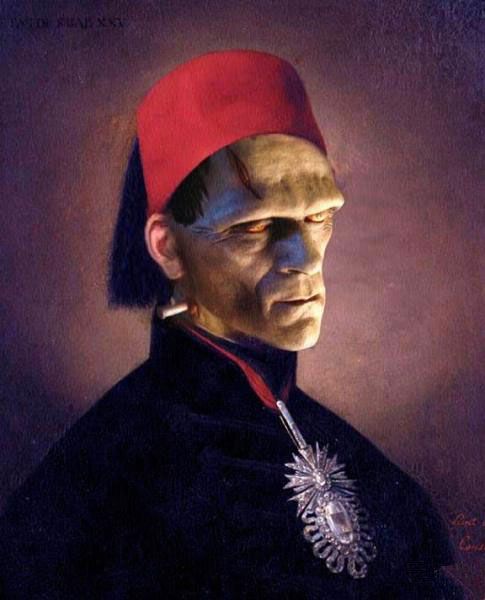 Famous monsters from movies on classic paintings (35 pics)