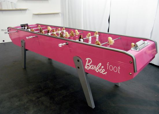 ‘Barbie foot’ – table football for girls (6 pics)