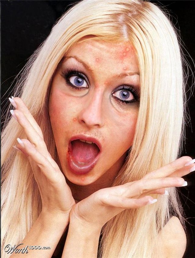 Scary celebrities (51 pics)