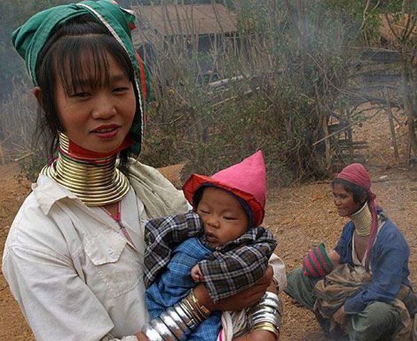 Padaung. Long-neck women (35 pics)