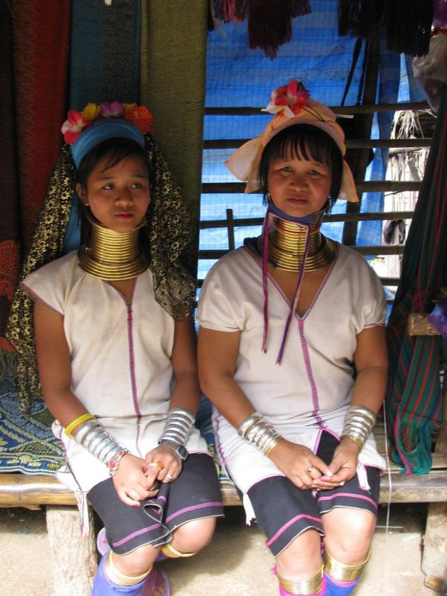 Padaung. Long-neck women (35 pics)