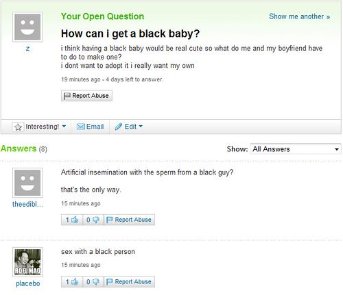Funny Yahoo questions and answers (58 stories)