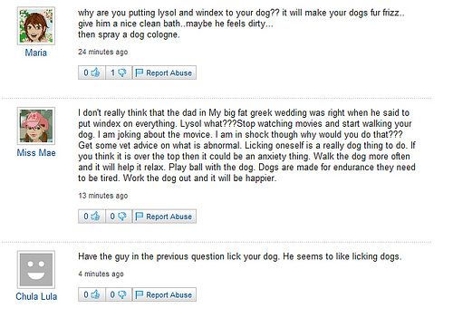 Funny Yahoo questions and answers (58 stories)