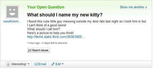 Funny Yahoo questions and answers (58 stories)