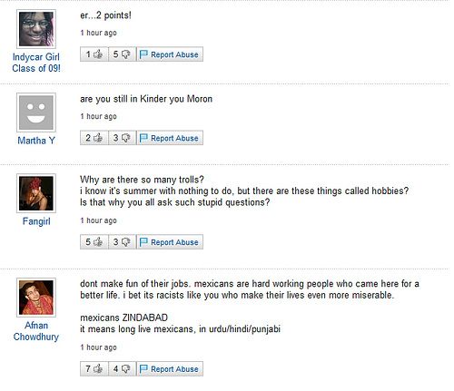 Funny Yahoo questions and answers (58 stories)
