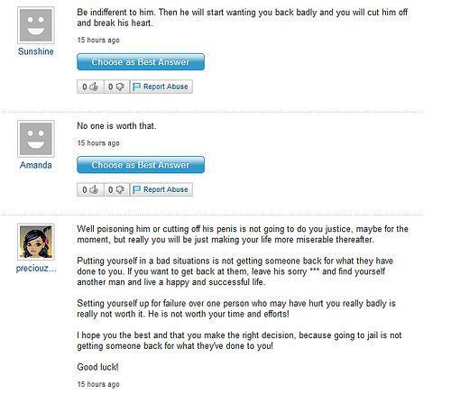 Funny Yahoo questions and answers (58 stories)