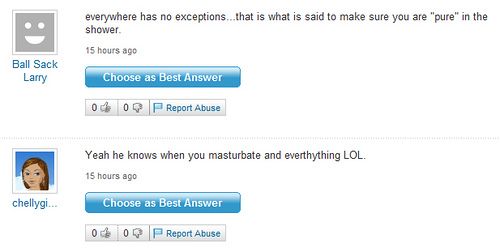 Funny Yahoo questions and answers (58 stories)