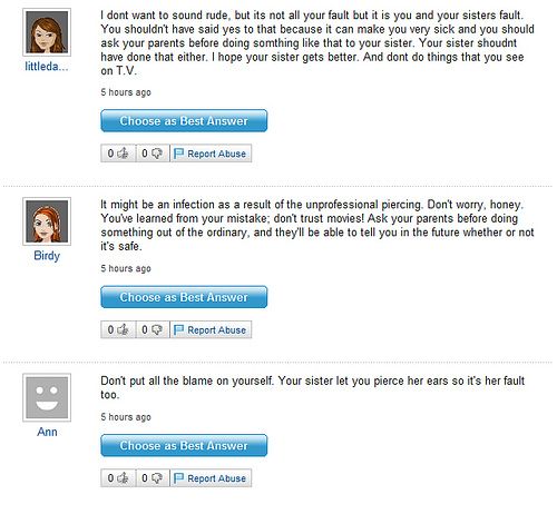 Funny Yahoo questions and answers (58 stories)