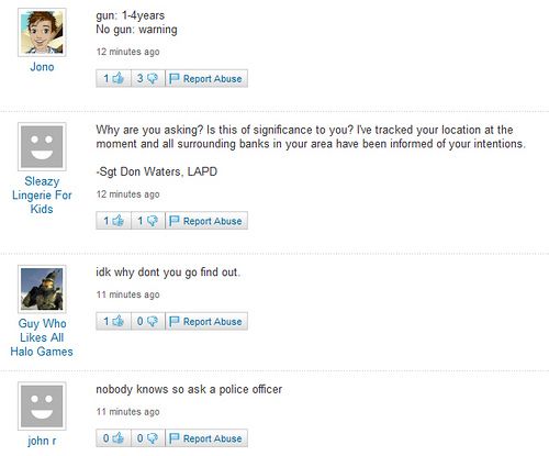 Funny Yahoo questions and answers (58 stories)