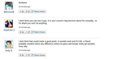 Funny Yahoo questions and answers (58 stories)