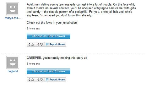 Funny Yahoo questions and answers (58 stories)