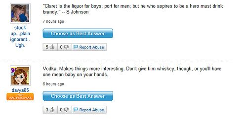 Funny Yahoo questions and answers (58 stories)