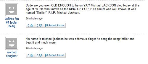 Funny Yahoo questions and answers (58 stories)