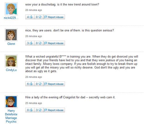 Funny Yahoo questions and answers (58 stories)