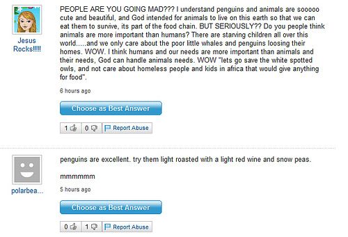 Funny Yahoo questions and answers (58 stories)
