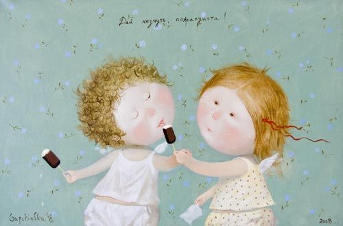 Cute paintings by the Ukrainian artist Evgenia Gapchinska (35 pics)