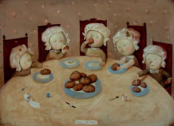 Cute paintings by the Ukrainian artist Evgenia Gapchinska (35 pics)