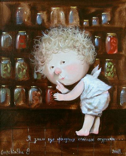 Cute paintings by the Ukrainian artist Evgenia Gapchinska (35 pics)