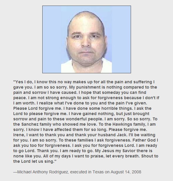 Prisoners’ last words before execution (35 prints)
