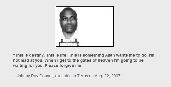Prisoners’ last words before execution (35 prints)